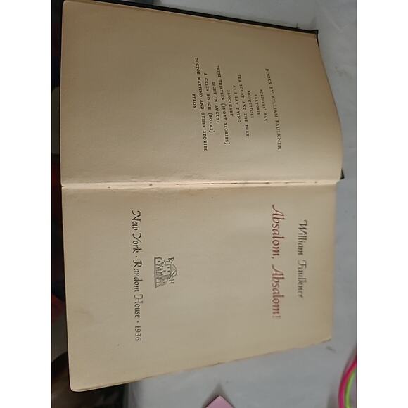 Absalom, Absalom, William Faulkner 1936 First Edition - Picture 5 of 8